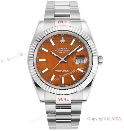Super Clone Rolex Datejust Oyster 41 Tiger’s Eye Dial Watch F8 Swiss Cal 3235